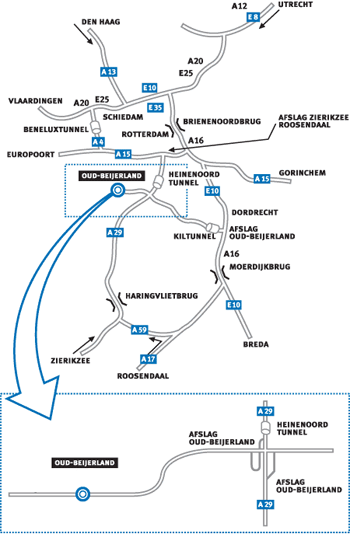 Route naar Oud Beyerland